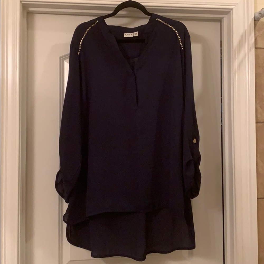 Navy blouse
